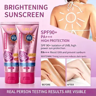 🔥ซื้อ 1แถม1🔥LBLS ครีมกันแดด SPF90+++ 3 IN 1 Rose Sunscreem กันน้ำและกันเหงื่อ มัลติเอฟเฟ็กต์ ครีม มอยส์เจอร์ไรเซอร์ 60ML