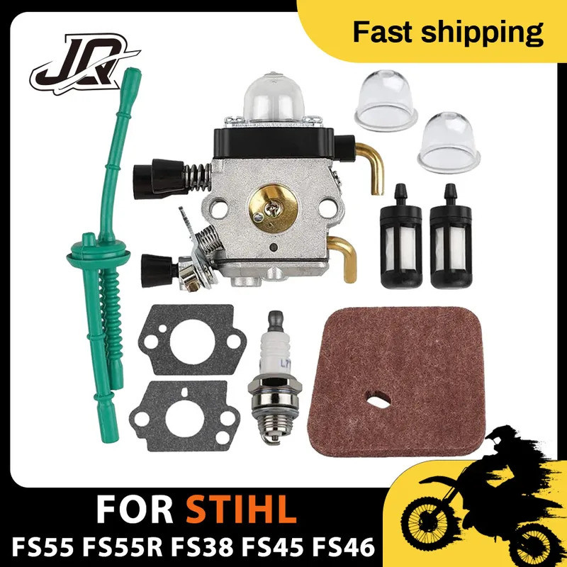 คาร์บูเรเตอร์สําหรับ STIHL FS55 FS55R FS38 FS45 FS46 KM55 HL45 FS45L FS45C FS46C FS55C FS55RC คาร์บู