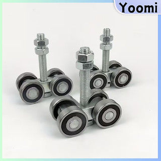 M12x90 Sliding Barn Door Roller Heavy-Duty Steel Wheel Industrial Hanging Rail Bearing Wheel Pulley