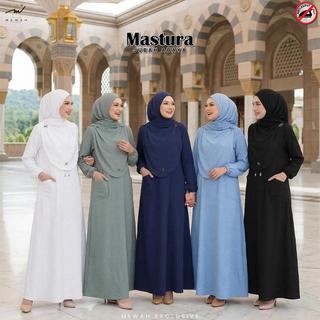 Jubah Masturi Umrah Ironless By Mewah Exlusive - Jubah Umrah Muslimah Ironless