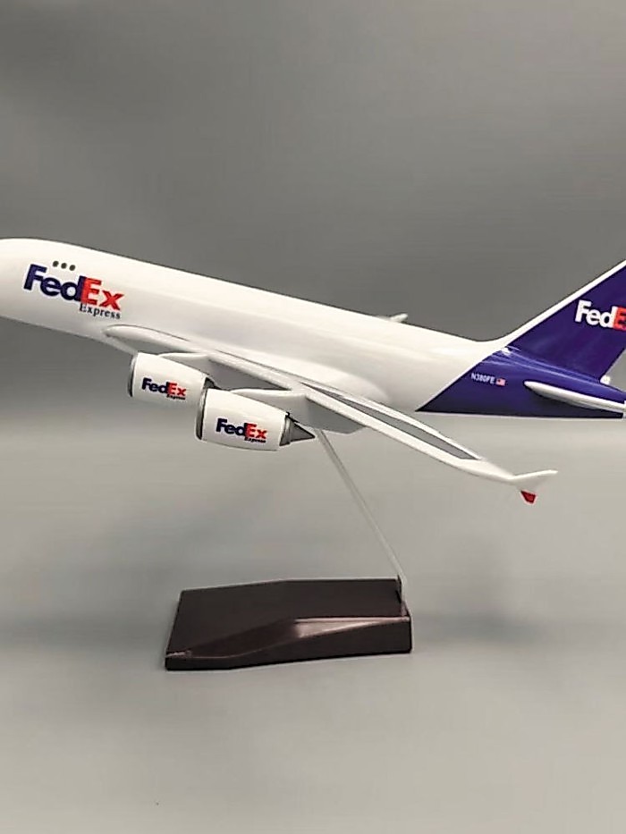 46 ซม. Federal A380 ขนส่งสินค้า Federal เครื่องบิน A380 เครื่องบินขนส่งสินค้า Fedex เครื่องบินรุ่นตก