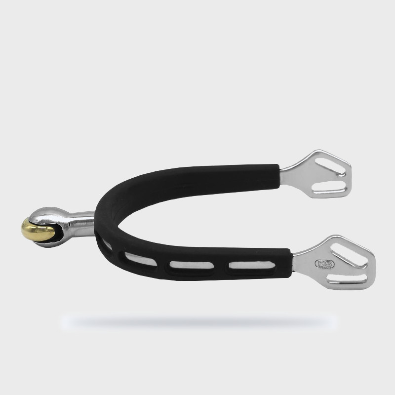 เยอรมัน HS Rubberized Spurs Roller Ball Roller Spurs Horse Thorns Horse Riding Spurs อุปกรณ์อัศวินผู