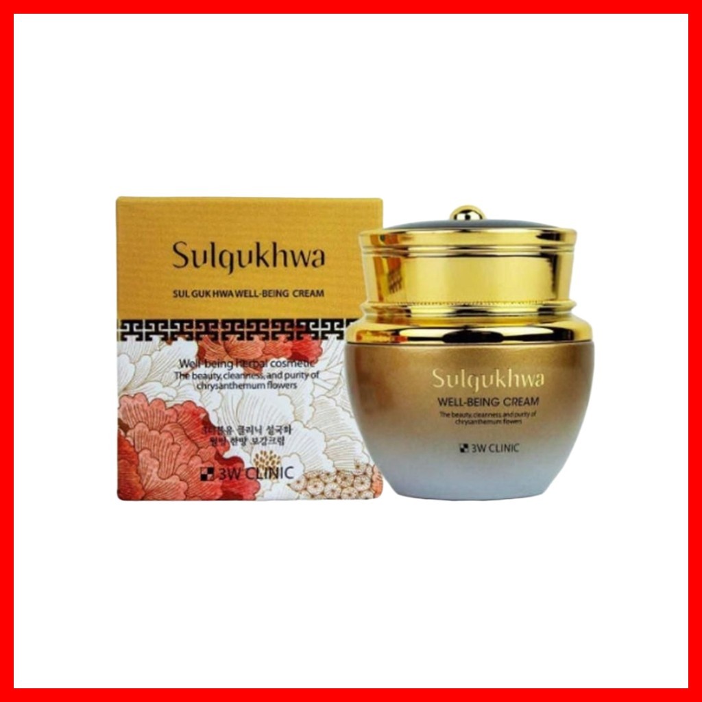 3W CLINIC [คลินิก 3w] Sulqukhwa Well-Being Cream, 60g, 1pc / Korean Moisturizer / Revitalizing Cream