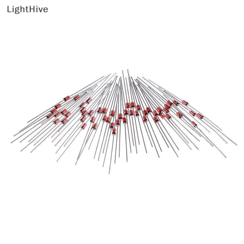 [LightHive] 50 ชิ้น 1W 5.1V ซีเนอร์ไดโอด 1N4733A 1N4733 IN4733A IN4733 5V1 โวลต์ DO-35 (TH)
