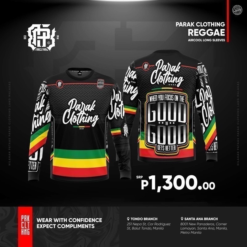 เสื้อเร้กเก้ แขนยาวอย่างดี prk