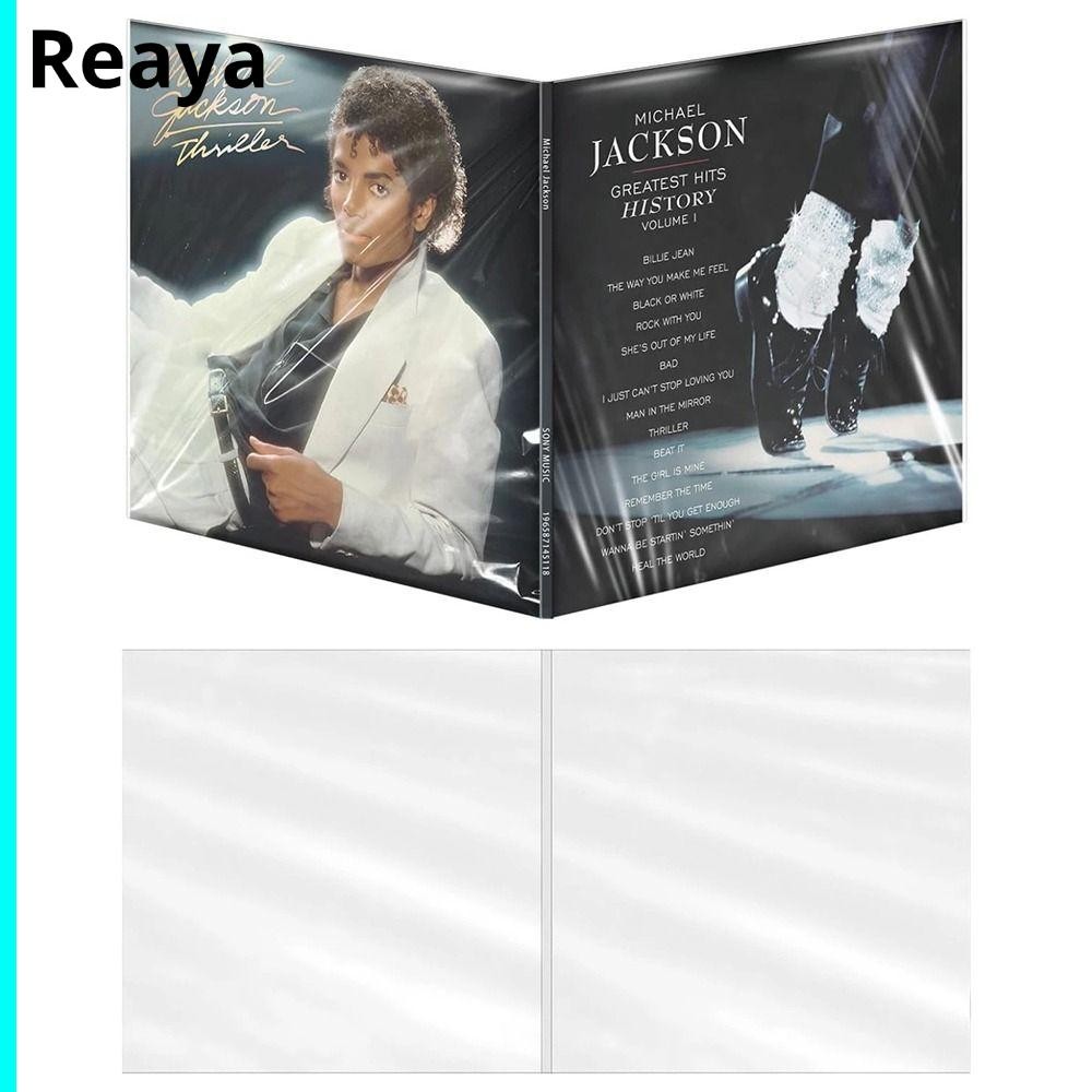 REAYA Vinyl Records Sleeve,Thick Resealable Gatefold Outer LP Sleeves, ที่มีประโยชน์ 12 นิ้วบันทึกป้