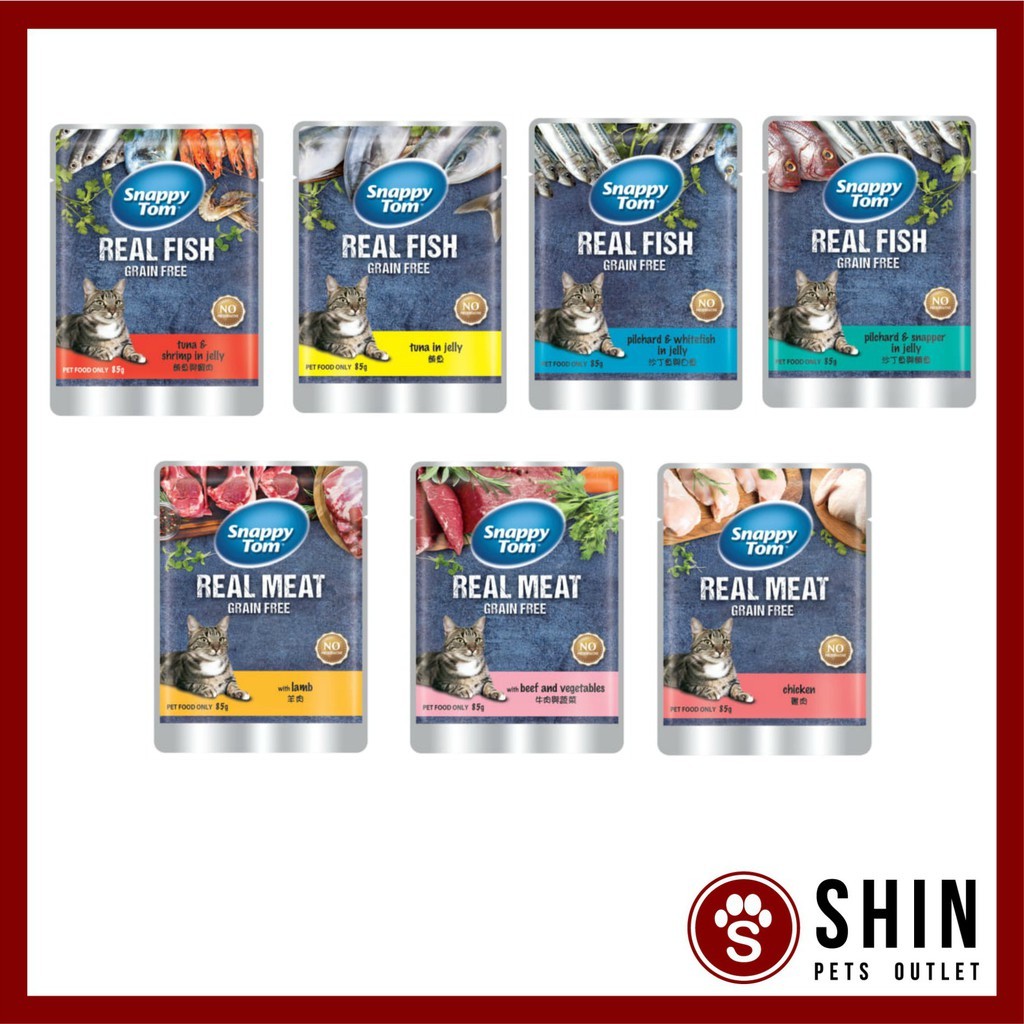 Snappy tom Pouch (อาหารเปียกแมว) - 85g