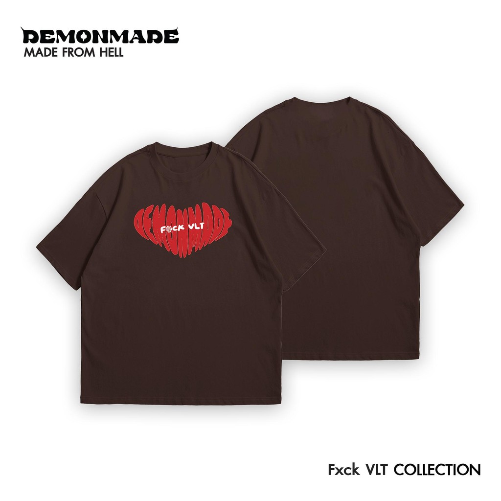 DemonMade  Fxck VLT Collection เสื้อยืดทรงโอเวอร์ไซส์ วินเทจ