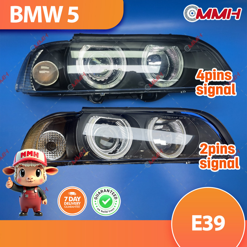 BMW 5 BMW5 E39 ไฟหน้า LED ไฟหน้า 530i 520i 525i 528i 540i 523i ปรับเปลี่ยน LED ไฟหน้าไฟหน้าไฟหน้าไฟห