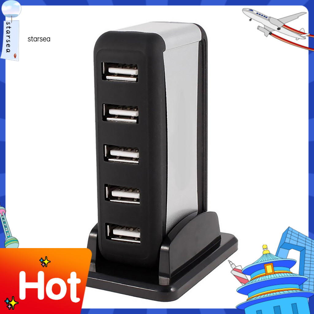 SRA ZK USB Hub ปลั๊กความเร็วสูงเล่น Surge Protection 7 พอร์ตฮับความเร็วสูงสําหรับคอมพิวเตอร์โน้ตบุ๊ก