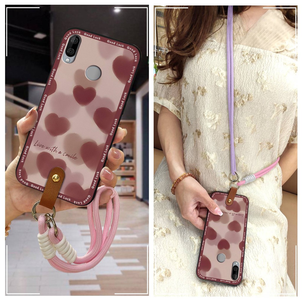 เชือกเส้นเล็กCrossbodyเคสโทรศัพท์สําหรับVo View3 Liteป้องกันฝุ่นสร้อยคอแนวทแยงAnti-KNOCKซิลิโคนแฟชั่