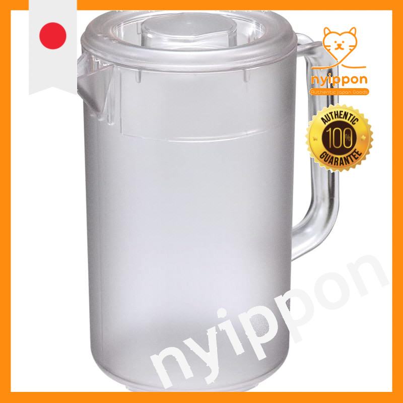 Shinki Gosei Tombo Cold Water Pitcher with Plate, Brown, Aqua Pitcher Pro