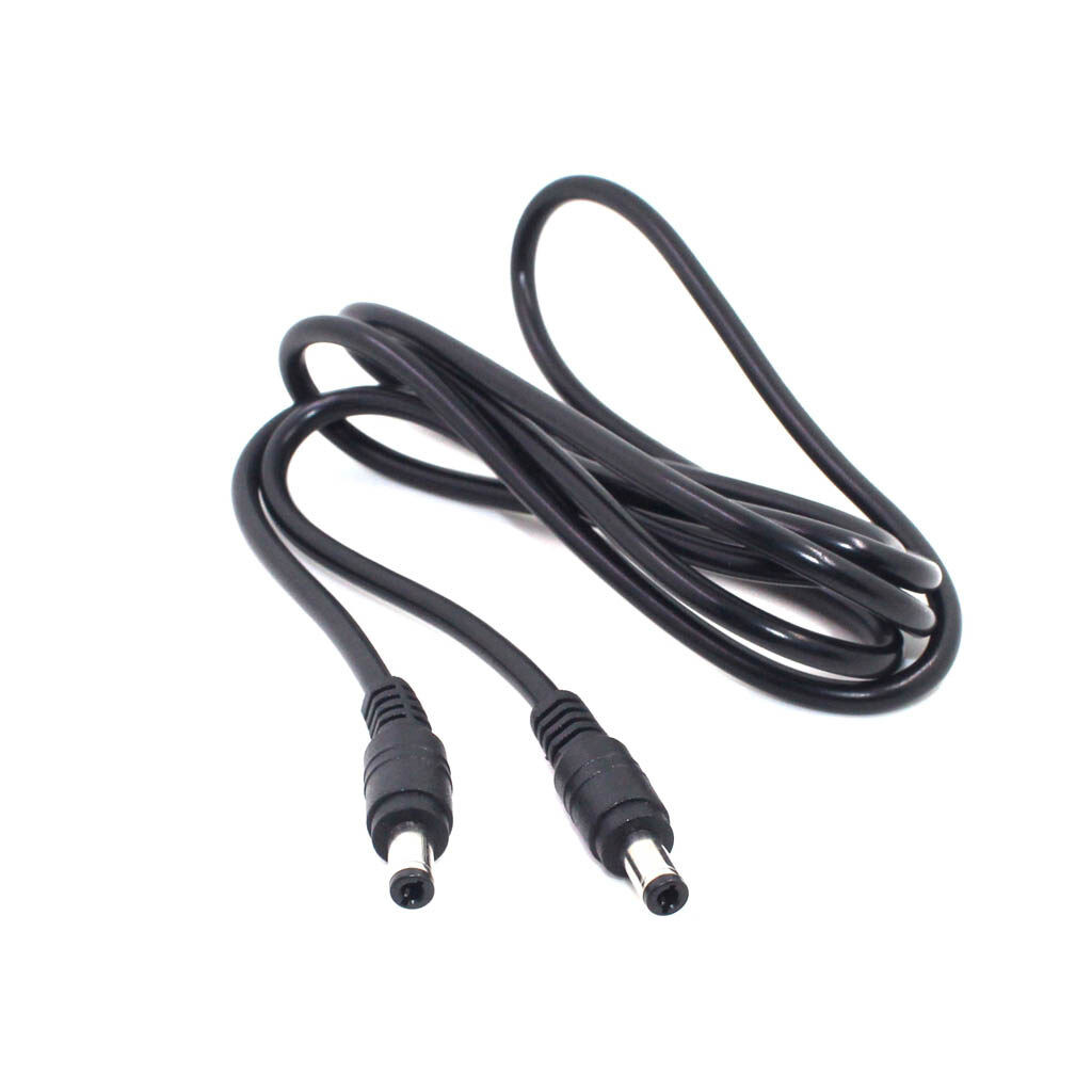 สายDC JACK  ตัวผู้-ตัวผู้ DC 5.5x2.1-2.5mm  3A สายยาว 1m สายหัวตัวผู้ สองฝั่ง