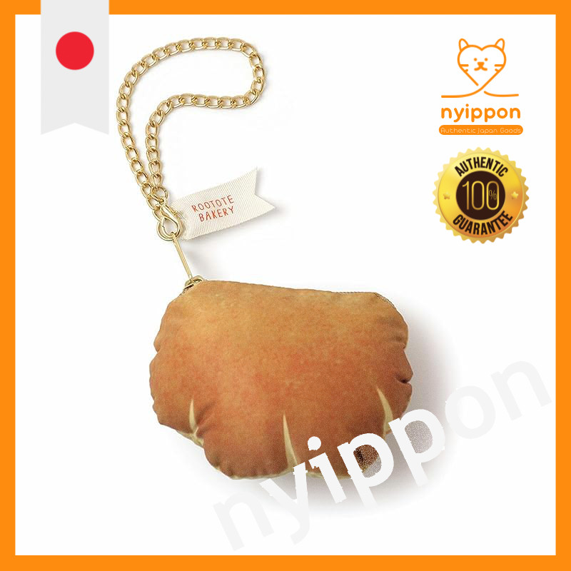 Rootote 0131 Eco Bag RT Fluffy Bread Pouch & Shopper - Chocolate Corne, Cream Bread, Baguette, Crois