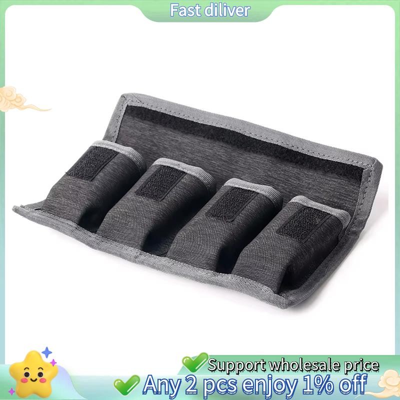 แบตเตอรี่ผู้ถือกรณี AA AAA กระเป๋าเก็บแบตเตอรี่ 4 กระเป๋าสําหรับแบตเตอรี่ AA/AAA และแบตเตอรี่กล้อง D