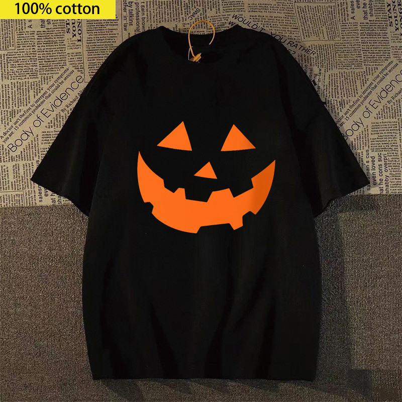 (COD ส่งจากไทย) BOOM การออกแบบดั้งเดิม เสื้อยืด HALLOWEEN พิมพ์ลายผีฮาโลวีน เหมาะกับปาร์ตี้ฮาโลวีน สําหรับผู้หญิง S-3XL