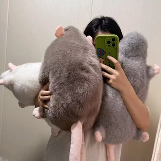 🐭ตุ๊กตาหนูดอกไม้ ขนาดใหญ่ดอกไม้สาขาหนู ตุ๊กตาน่ารักการ์ตูนนุ่ม ของขวัญวันเกิด35/90cm
