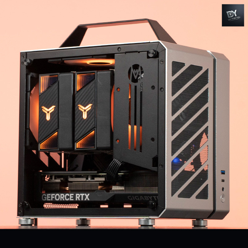 DIY FOR YOU Mini PC Mini-ITX B650 RTX4060Ti 750W 12600KF 14600KF 4060 5060ti คอมพิวเตอร์ itx ทั้งเคร