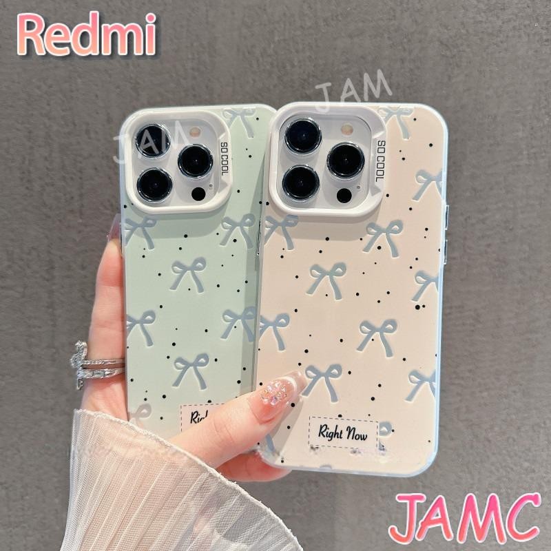 เคส Redmi โบว์ลายจุด สำหรับ A1 A2 XIAOMI Note 8 9 10 11 12 13 Pro Lite X A T S C R POCO C65 M65 NFC 4G 5G