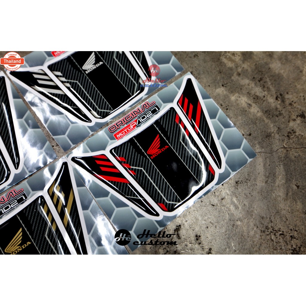 สติ๊กเกอร์ กันรอยปิดท้าย ลายเคฟล่า ADV 350 ----- ADV350
