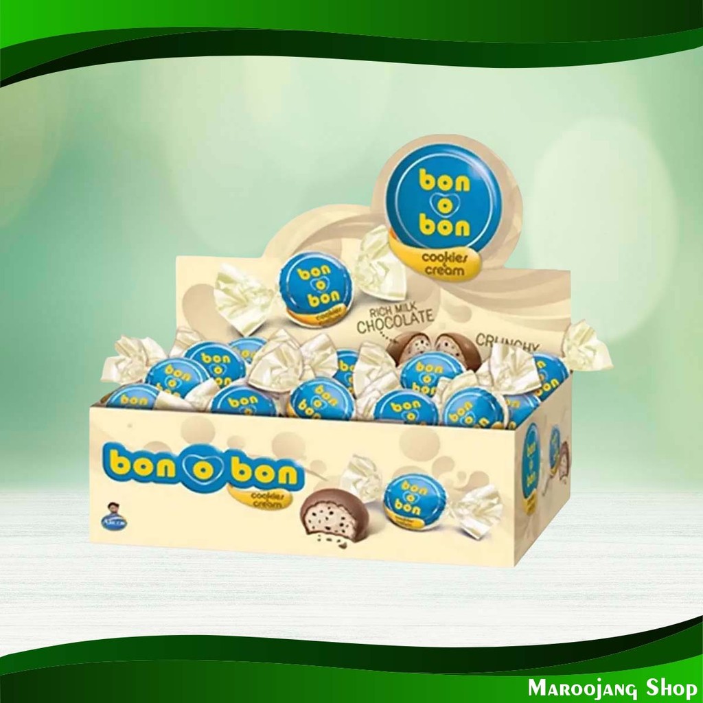 ช็อกโกแลตคุกกี้แอนด์ครีม บอนโอบอน 14 กรัม X 24 ชิ้น Chocolate Cookies And Cream Bon O Bon