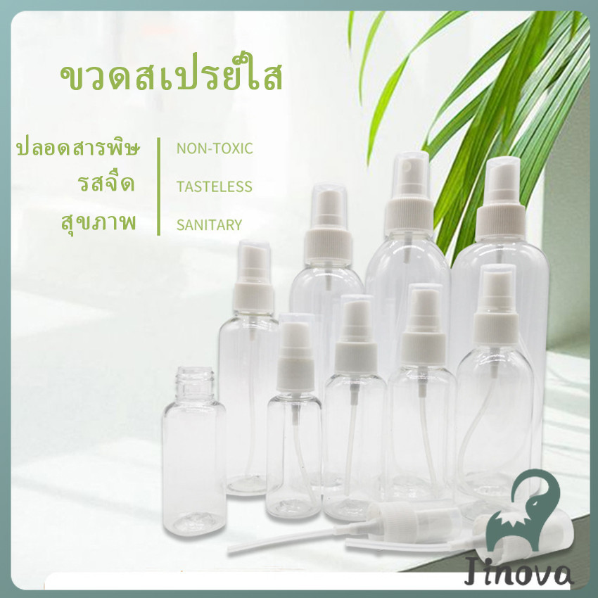 Jnv ขวดสเปรย์ สีใส ขวดใส่สเปรย์พกพา ขวดสเปรย์น้ำหอม มี ขนาด 30 50 100 มล Transparent spray bottle