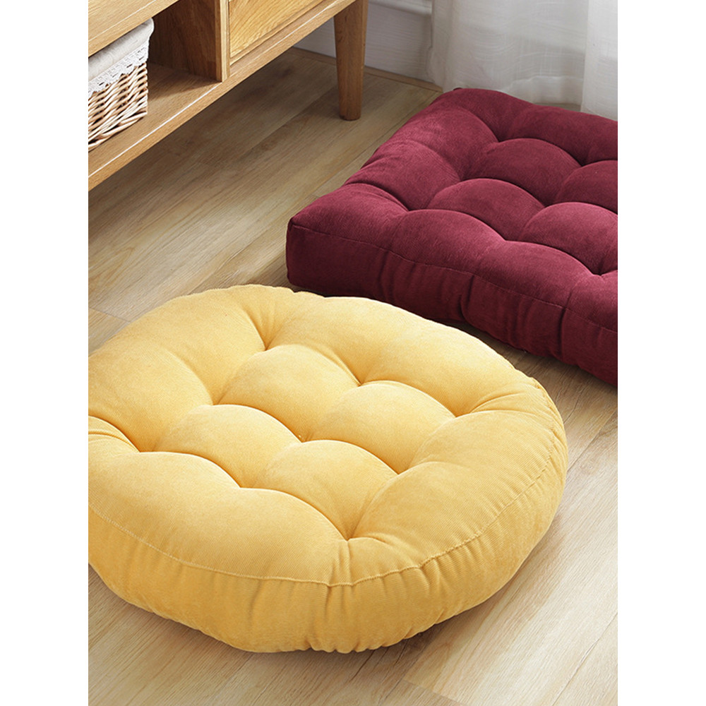 ญี่ปุ่น MUI MUI หนาเบาะเก้าอี้สํานักงานอยู่ประจําพื้นดินเบาะก้นฤดูหนาว Tatami Futon