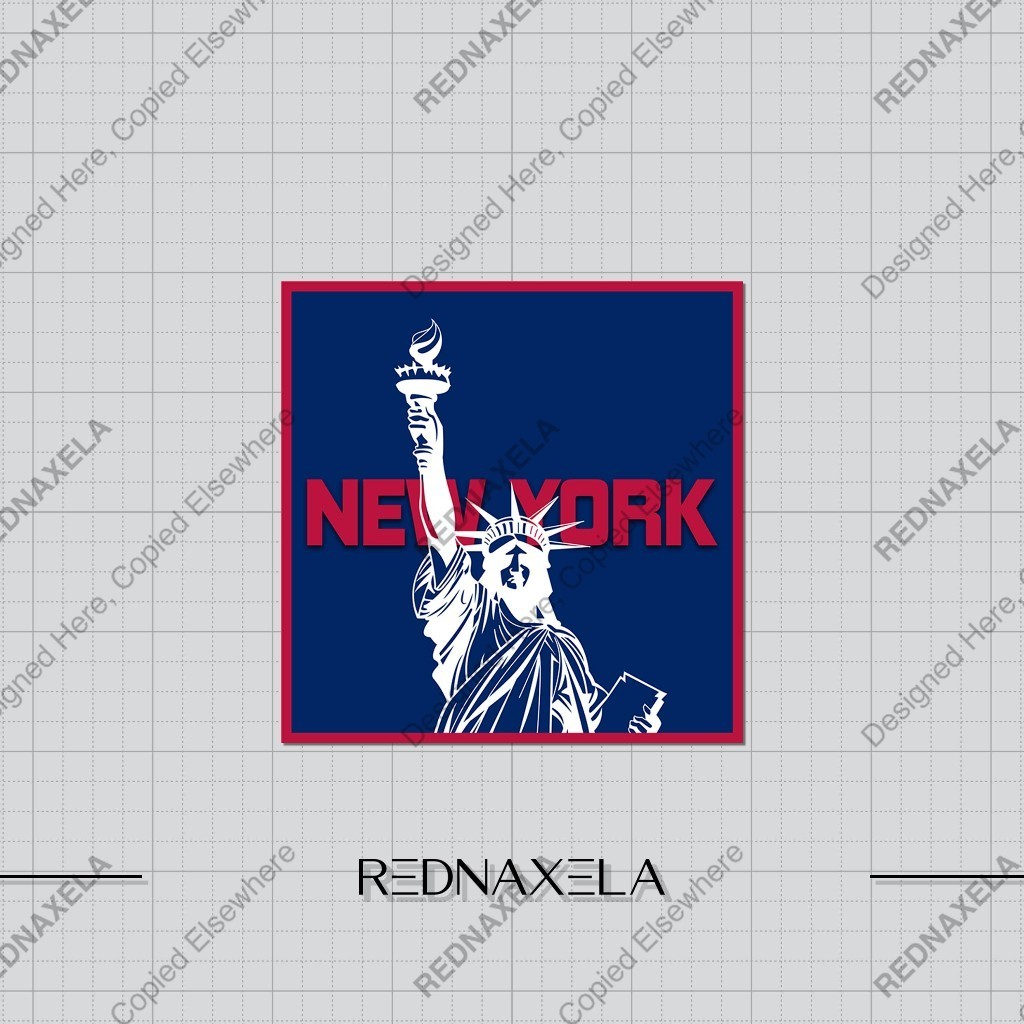 สติ๊กเกอร์ไวนิล สติ๊กเกอร์กระเป๋าเดินทาง New York Travel