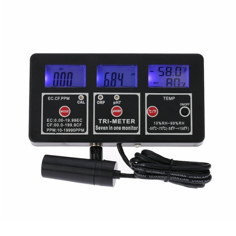 เครื่องมือมัลติฟังก์ชั่น EC Monitor เครื่องมือวัด TDSph เครื่องมือ CFORP TEMP น้ําคุณภาพน้ํา Seven-i