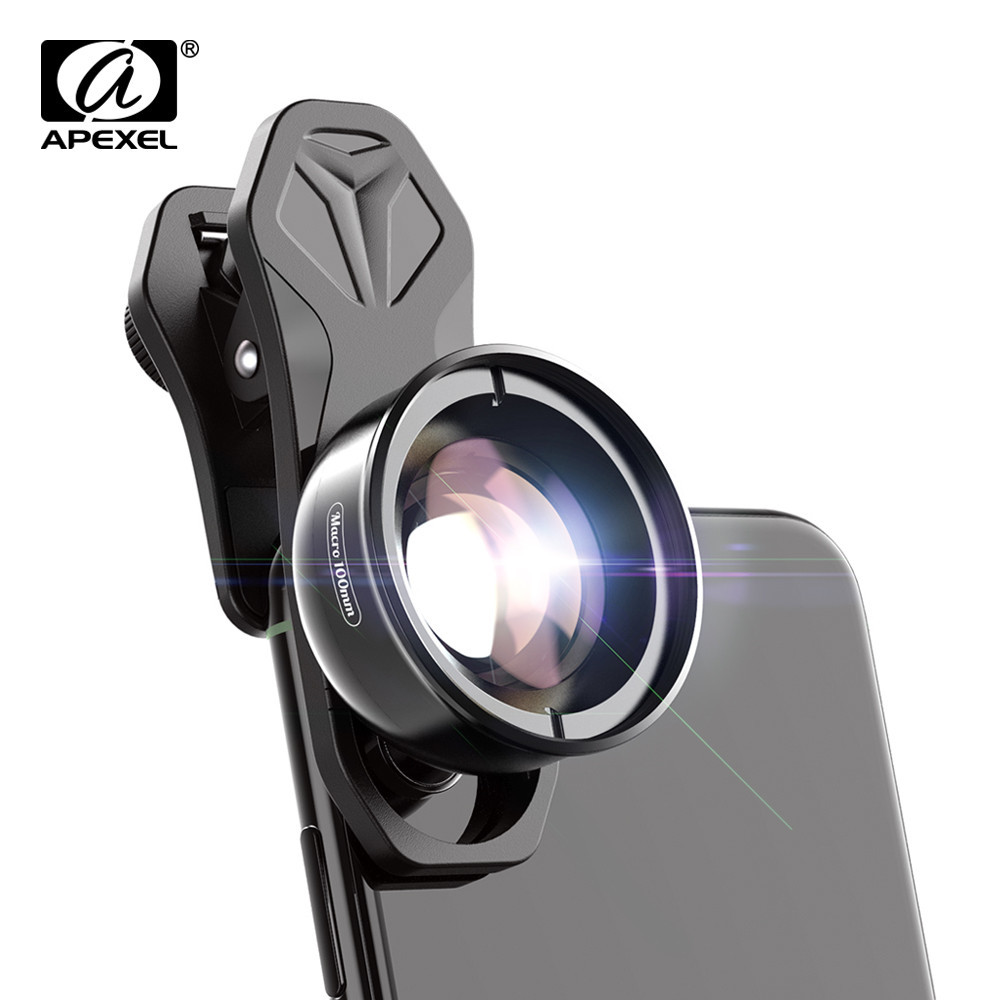 APEXEL 100 มม.เลนส์มาโครสําหรับโทรศัพท์มือถือLente Macro para celular 4K HDเลนส์โทรศัพท์มือถือCPL Star Filterสําหรับสมาร์ทโฟนทุกรุ่น