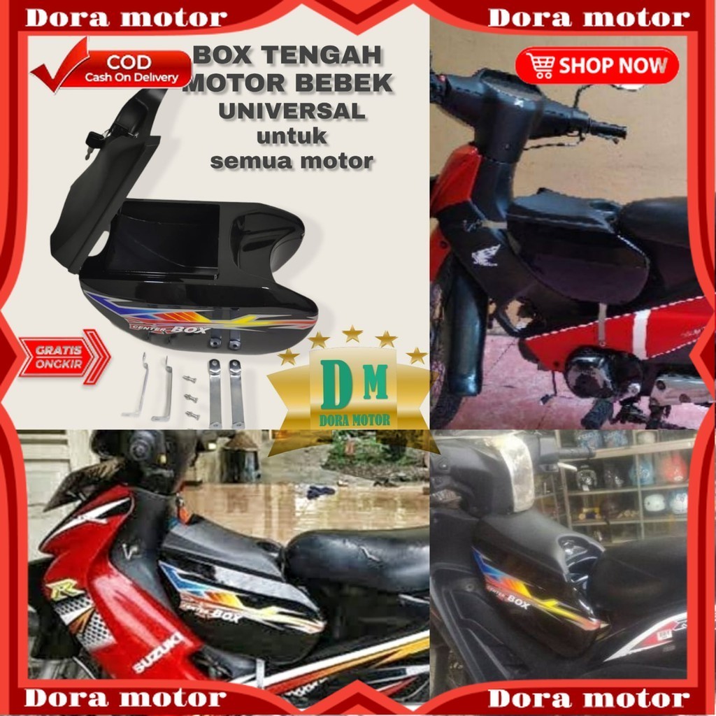 UNIVERSAL SIZE CENTER MOTORCYCLE BOX สําหรับรถจักรยานยนต์ทั้งหมดพร้อม CENTER LUGGAGE