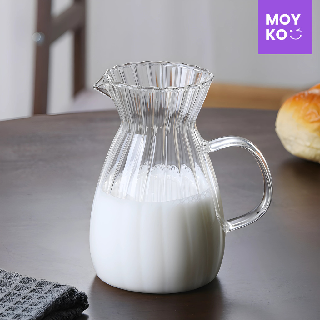 เหยือกกาน้ําชา เหยือกนมกาแฟ แก้ว Borosilicate 500ml - YD2