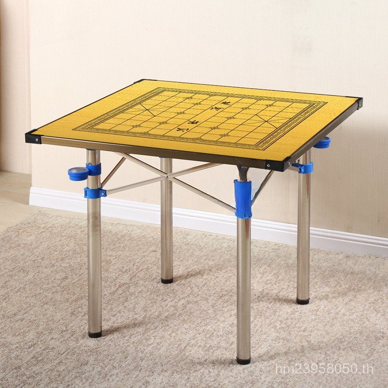 Camping Mahjong Table Outdoor L Travel Folding Household Portable Mahjong Table หอพัก Mini Travel Sm