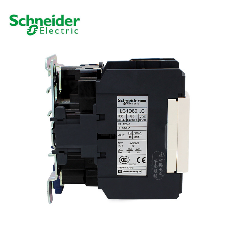 [ของแท้ดั้งเดิม] Schneider AC Contactor LC1-D80M7C LC1-D80M7CAC220V