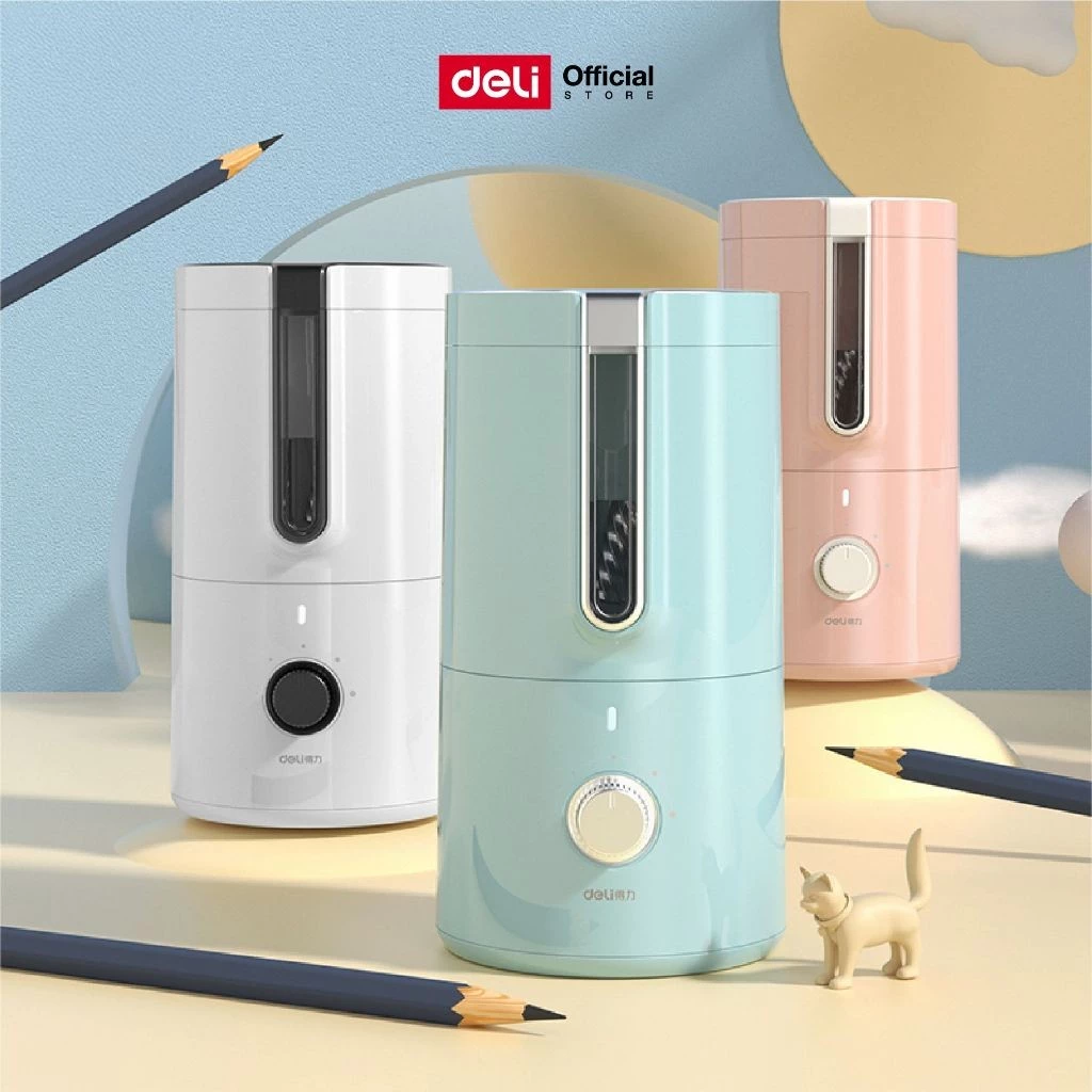 เครื่องเหลาดินสออัตโนมัติ Deli รุ่น VA8 เหลาโดยไม่ต้องออกแรง (มี 5 สี/จำหน่าย 1 เครื่อง)