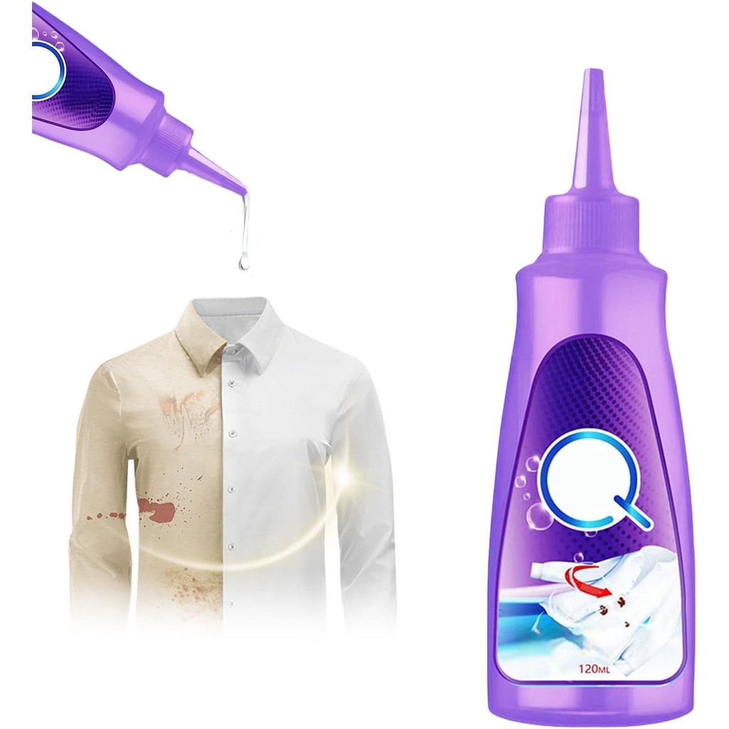 2025 Upgrade Active Enzyme Laundry Stain Remover, White Shirt Clothes Oil Stain Cleaner Remover, Stu