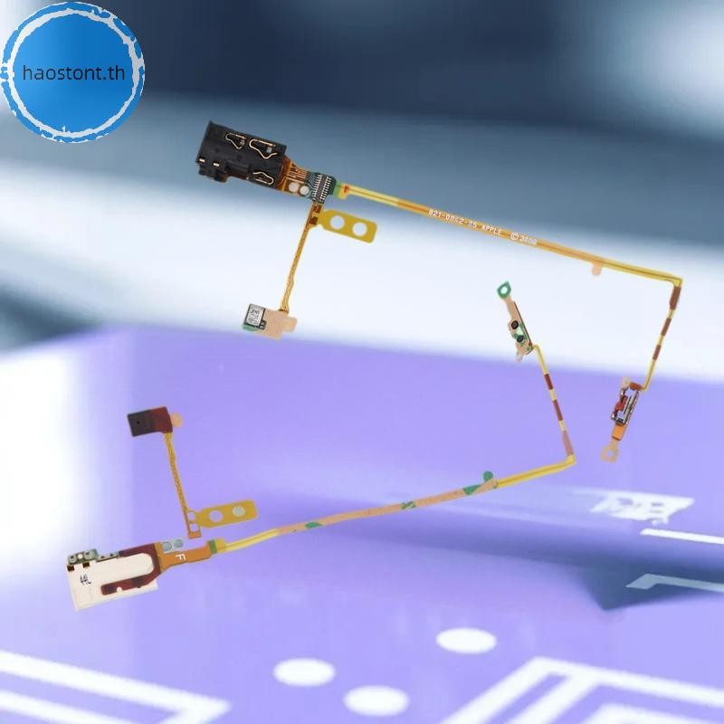Haostont สําหรับ IPod Nano 5 5th Gen ck สีขาวหูฟังแจ็คถือสวิทช์โมดูลไมโครโฟน Flex Cable Repair Part 