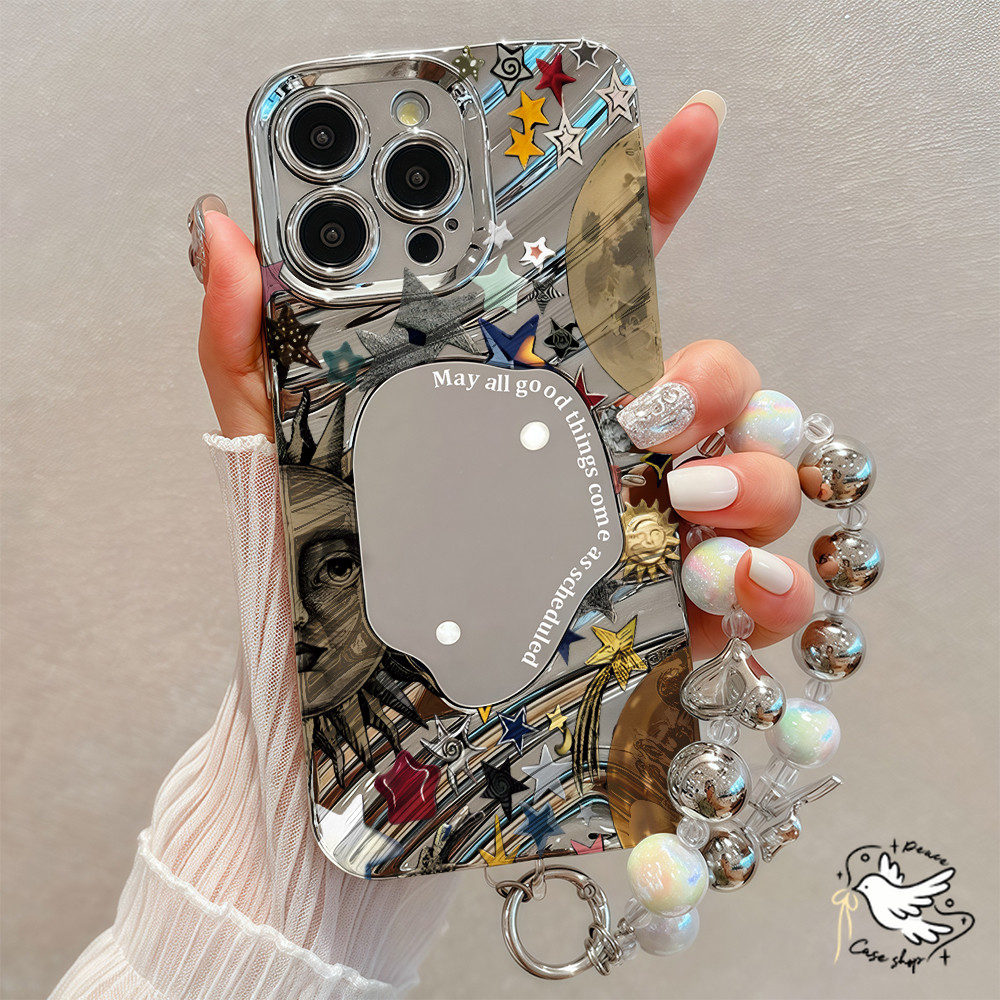 COD-ในไทย For iPhone 16 11 15 Pro Max 7 8 Plus 12 13 14 15 Pro Max XR XS Max เคส แว่นตากันแดดวินเทจ Mirror ป้องกันการตก