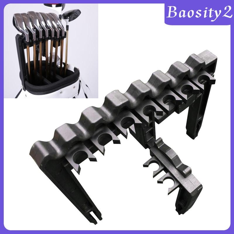 [Baosity2] Golf Organizer สําหรับกระเป๋า Standing Rack Clip On Putter อุปกรณ์กอล์ฟกอล์ฟคลับสําหรับ 9