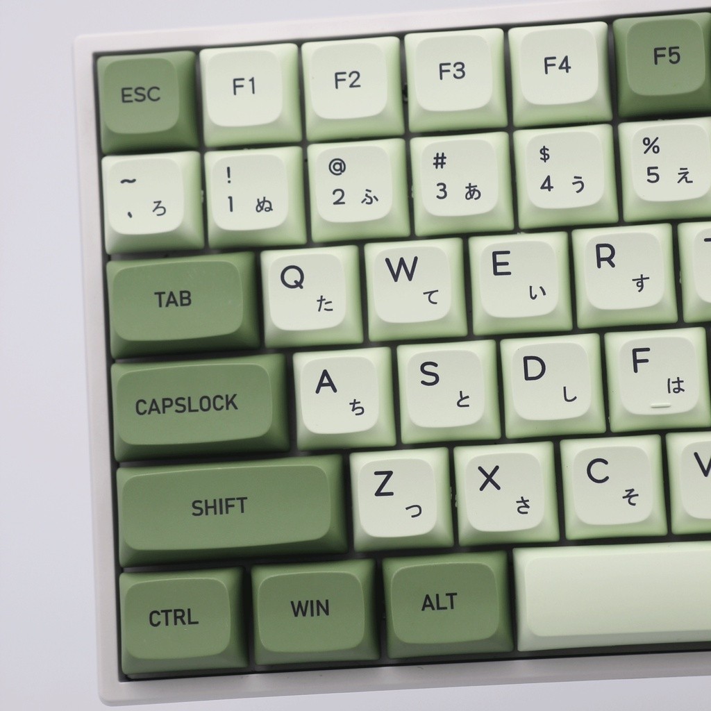 Matcha 122key Xda Keycaps ปุ่มกดไทย PBT dye Sub ญี่ปุ่น/อังกฤษ Sub Filco/Duck/Ikbc