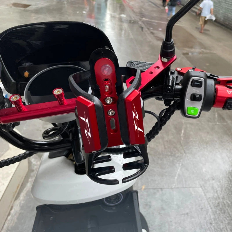 อุปกรณ์เสริมรถจักรยานยนต์เครื่องดื่มขาตั้งถ้วยน้ําผู้ถือโลหะผสมขวดวงเล็บ Crash Bar สําหรับ YAMAHA FZ