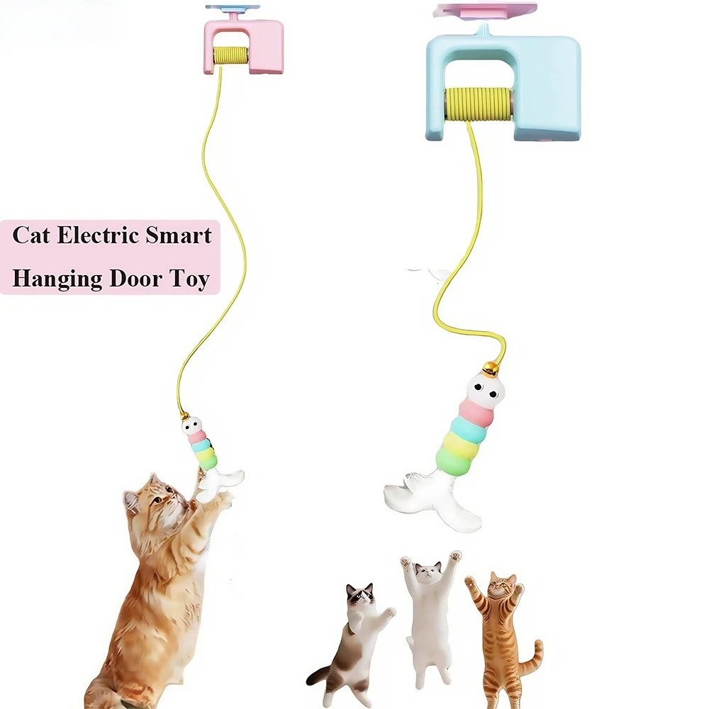 ของเล่นแมว Yo-Yo ของเล่นแมวไฟฟ้า Teasing Cat Stick ความเบื่อหน่ายด้วยตนเองบรรเทาเครื่องมือที่มีประโยชน์การบริโภคทางกายภาพ