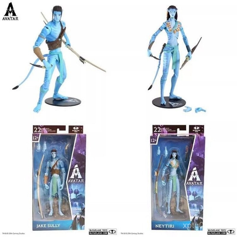 Brand New Ready Stock McFarlane Movie Avatar 1 Way of Water 2 Jack Netini Smurf Hands-on Model Decor