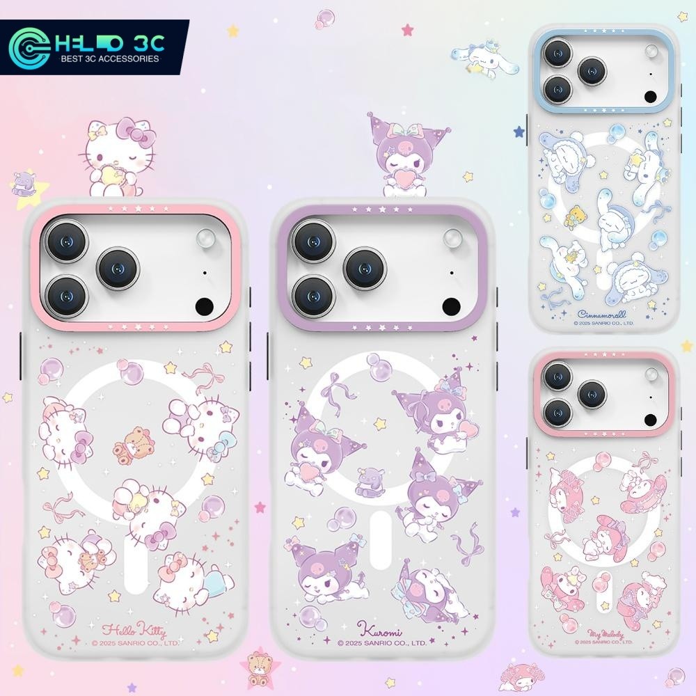 การอนุญาตของแท้ เคสแม่เหล็ก Sanrio Characters เข้ากันได้กับ เคส iphone 17 เข้ากันได้กับ เข้ากันได้กับ เคสไอโฟน 17 pro max กันกระแทก