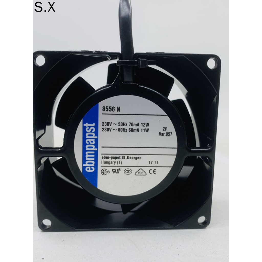 Papst 8556N 8038 8 ซม. 230V All-Metal ทนอุณหภูมิสูงพัดลมระบายความร้อน Axial Fan