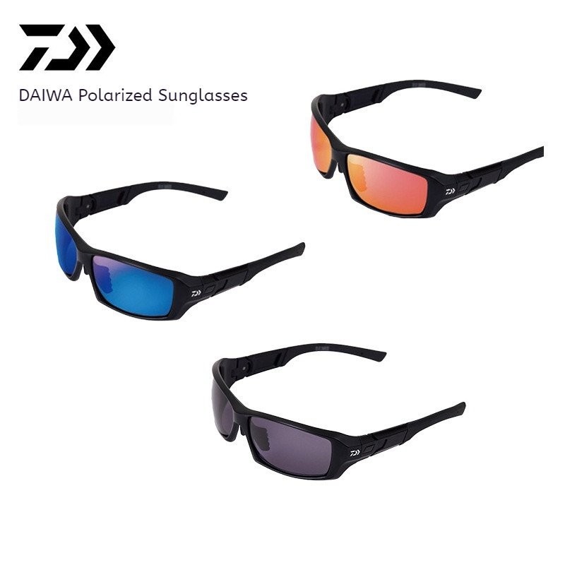 DAIWA แว่นตาโพลาไรซ์แท้สำหรับตกปลา DN-8021 / DN-8023 Lure Fishing แว่นตากันแดดกลางแจ้งป้องกันรังสียูวี