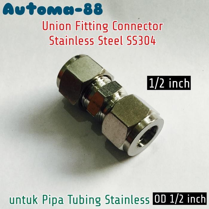 ขั้วต่อ SS304 Union 1/2 นิ้ว ข้อต่อท่อ OD 1/2" สแตนเลส BEST