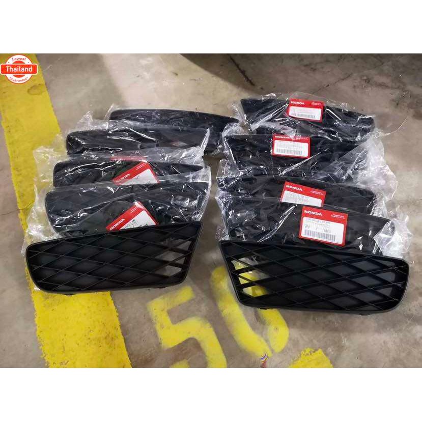 อะไหล่แท้ศูนย์ แผ่นปิดช่องลมไฟตัดหมอก ตะแกรงปิดกันชนหน้า CIVIC FD MC 2008-2011