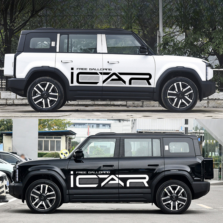 JAECOO J6 / iCar 03/03T body decals สติกเกอร์นิทรรศการรถยนต์ roaming รุ่น Mars ภายนอกการปรับเปลี่ยนอ