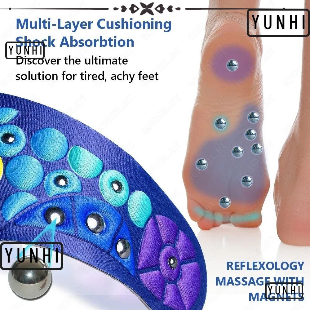 YUNHI Arch Support Insoles, Magnetic Therapy Lightweight Orthopedic Insoles, Breathable Shoes Insert